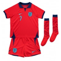 Otroški Nogometni dresi Anglija Jack Grealish #7 Gostujoči SP 2022 Kratek Rokav (+ Kratke hlače)